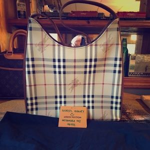 Authentic Burberry Made in Italy Hobo Style